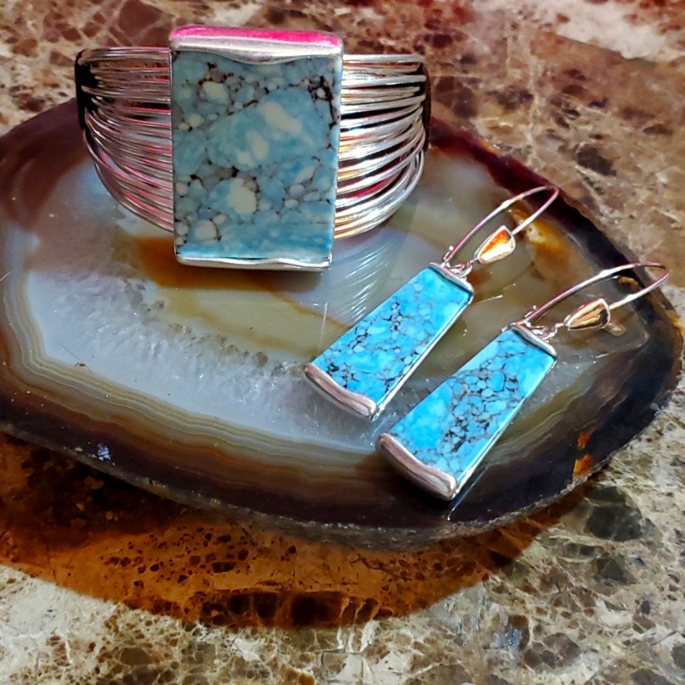 SOHO One Size Silver and Turquoise